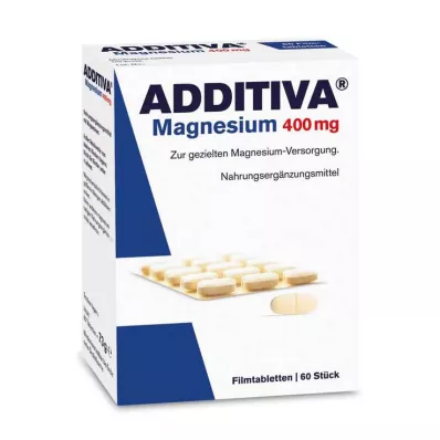 ADDITIVA Μαγνήσιο 400 mg επικαλυμμένα με λεπτό υμένιο δισκία, 60 τεμάχια