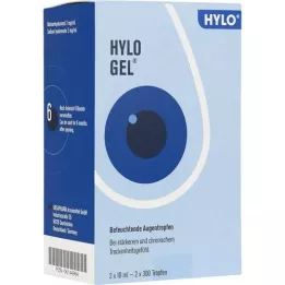 HYLO-GEL Οφθαλμικές σταγόνες, 2X10 ml