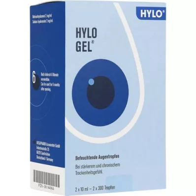 HYLO-GEL Οφθαλμικές σταγόνες, 2X10 ml