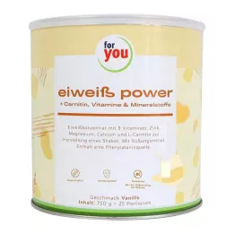 FOR YOU eiweiß power βανίλια σε σκόνη, 750 g