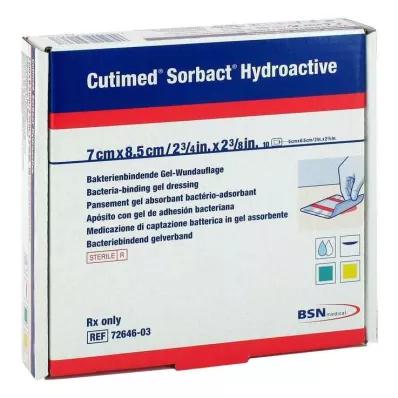 Κομπρέσες Cutimed Sorbact Hydroactive 7x8,5 cm, 10 τεμ