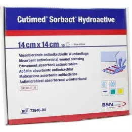 CUTIMED Κομπρέσες Sorbact Hydroactive 14x14 cm, 10 τεμάχια