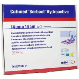 CUTIMED Κομπρέσες Sorbact Hydroactive 14x14 cm, 10 τεμάχια