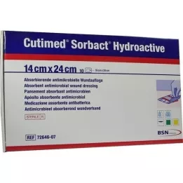 CUTIMED Κομπρέσες Sorbact Hydroactive 14x24 cm, 10 τεμάχια