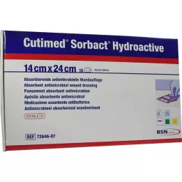 CUTIMED Κομπρέσες Sorbact Hydroactive 14x24 cm, 10 τεμάχια