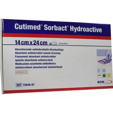 Κομπρέσες Cutimed Sorbact Hydroactive 14x24 cm, 10 τεμ