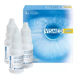 VISMED οφθαλμικές σταγόνες light, 3X15 ml