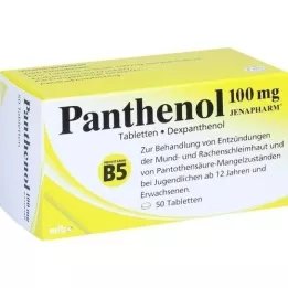 PANTHENOL 100 mg δισκία Jenapharm, 50 τεμάχια