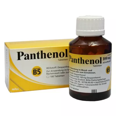 PANTHENOL 100 mg δισκία Jenapharm, 100 τεμάχια