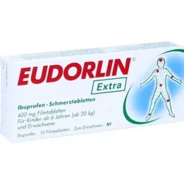 EUDORLIN επιπλέον δισκία ιβουπροφαίνης για τον πόνο, 10 τεμάχια