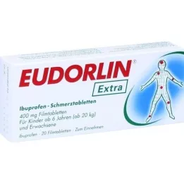 EUDORLIN επιπλέον δισκία ιβουπροφαίνης για τον πόνο, 20 τεμάχια