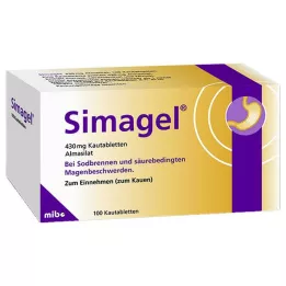 SIMAGEL Μασώμενα δισκία, 100 τεμάχια