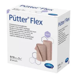 PÜTTER Επίδεσμος Flex Duo 8/10 cmx5 m, 2 τεμ