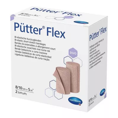 Επίδεσμος Pütterflex Duo 8 cm / 10 cm x 5 m, 2 τεμ