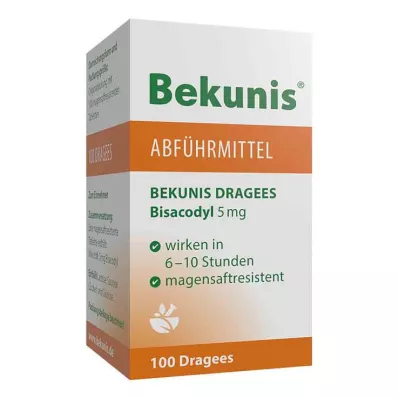 BEKUNIS Dragees Bisacodyl 5 mg δισκία με εντερική επικάλυψη, 100 τεμάχια
