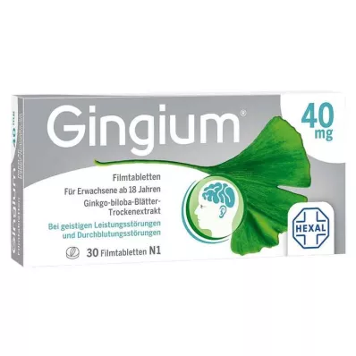 GINGIUM Επικαλυμμένα με λεπτό υμένιο δισκία, 30 τεμάχια