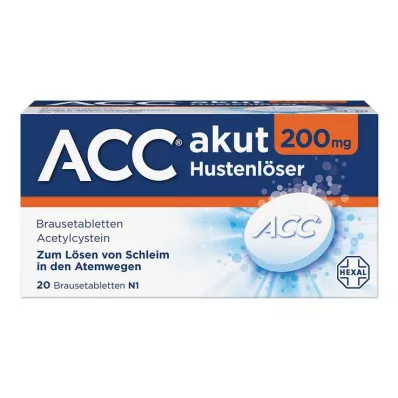 ACC οξύς διαλύτης βήχα 200 mg, αναβράζοντα δισκία, 20 τεμ