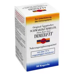 SCHWARZKÜMMELÖL Κάψουλες Immerfit, 50 κάψουλες