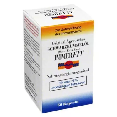 SCHWARZKÜMMELÖL Κάψουλες Immerfit, 50 κάψουλες
