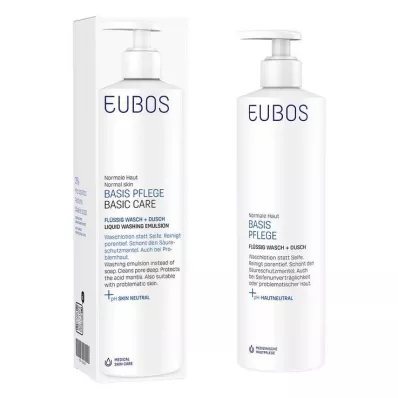 EUBOS FLÜSSIG μπλε χωρίς άρωμα με διανομέα, 400 ml EUBOS FLÜSSIG μπλε χωρίς άρωμα με διανομέα, 400 ml
