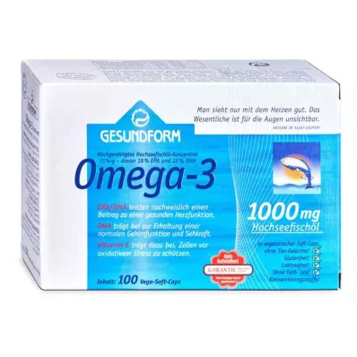 GESUNDFORM Ωμέγα-3 1.000 mg Vega Soft Capsules, 100 κάψουλες GESUNDFORM Ωμέγα-3 1.000 mg Vega Soft Capsules, 100 κάψουλες