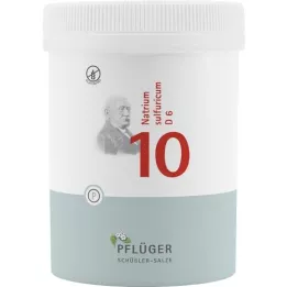 BIOCHEMIE Pflüger 10 Natrium sulfuricum D 6 δισκία, 1000 τεμάχια