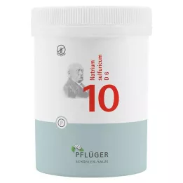 BIOCHEMIE Pflüger 10 Natrium sulfuricum D 6 δισκία, 1000 τεμάχια