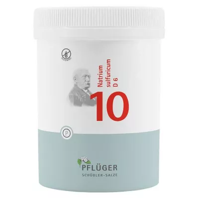 BIOCHEMIE Pflüger 10 Natrium sulfuricum D 6 δισκία, 1000 τεμάχια