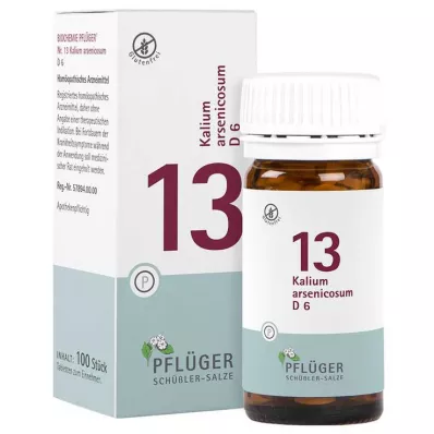 Biochemistry Pflueger 13 Potassium arsenic.D 6 ταμπλέτες, 100 τεμ