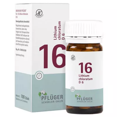 Biochemistry Pflueger 16 Lithium chloratum D 6 δισκία, 100 τεμ