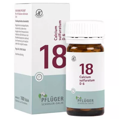 Biochemistry Pflueger 18 Calcium sulfuratum D 6 ταμπλέτες, 100 τεμ