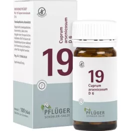 BIOCHEMIE Pflüger 19 Cuprum arsenicosum D 6 δισκία, 100 τεμάχια