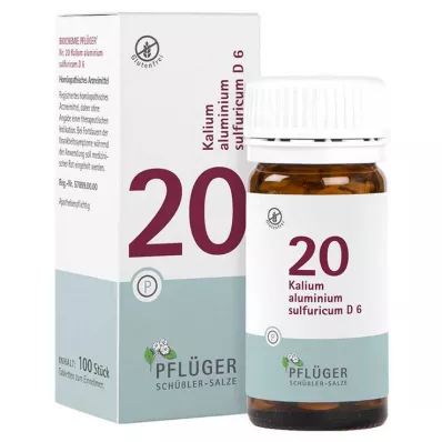 Biochemistry Pflueger 20 Potassium aluminium sulfuricum D 6 ταμπλέτες, 100 τεμ
