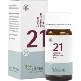 BIOCHEMIE Pflüger 21 Zincum chloratum D 6 δισκία, 100 τεμάχια