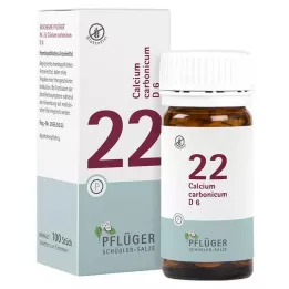 BIOCHEMIE Pflüger 22 Calcium carbonicum D 6 δισκία, 100 τεμάχια