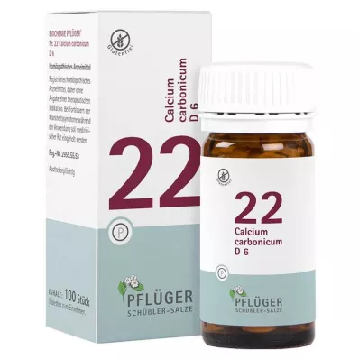 Biochemistry Pflueger 22 Calcium carbonicum D 6 ταμπλέτες, 100 τεμ