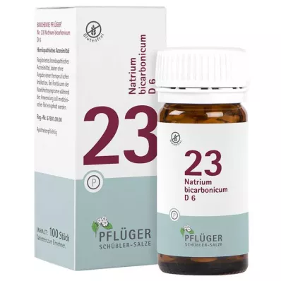 Biochemistry Pflueger 23 sodium bicarbon.D 6 ταμπλέτες, 100 τεμ