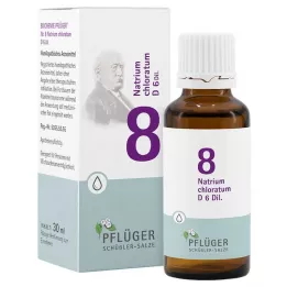 BIOCHEMIE Pflüger 8 Natrium chloratum D 6 σταγόνες, 30 ml