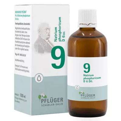 Biochemistry Pflueger 9 Natrum phosphoricum D 6 σταγόνες, 100 ml