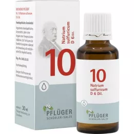 BIOCHEMIE Pflüger 10 Natrium sulfuricum D 6 στάγδην, 30 ml