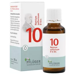 BIOCHEMIE Pflüger 10 Natrium sulfuricum D 6 στάγδην, 30 ml