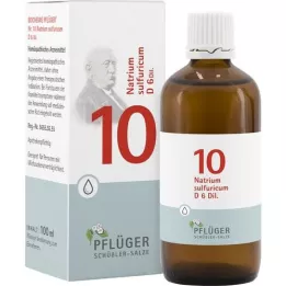 BIOCHEMIE Pflüger 10 Natrium sulfuricum D 6 στάγδην, 100 ml