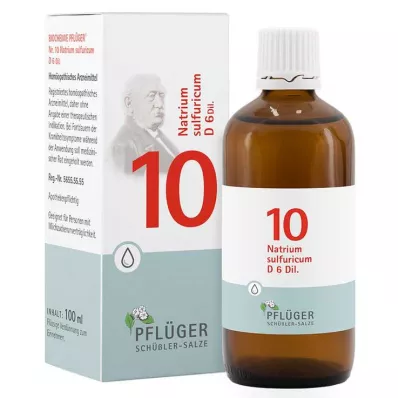 Biochemistry Pflueger 10 Natrum sulfuricum D 6 σταγόνες, 100 ml
