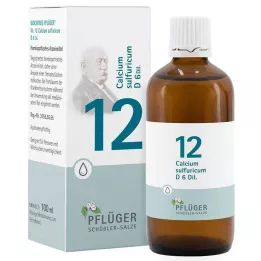 BIOCHEMIE Pflüger 12 Calcium sulphuricum D 6 στάγδην, 100 ml