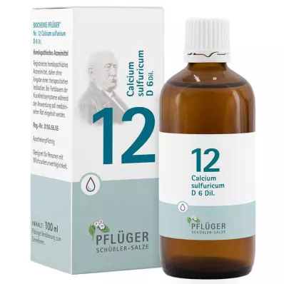 Biochemistry Pflueger 12 Calcium sulfuricum D 6 σταγόνες, 100 ml
