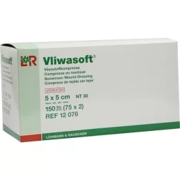 VLIWASOFT Μη υφασμένα επιθέματα 5x5 cm αποστειρωμένα 4l, 150 τεμάχια