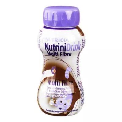 NUTRINIDRINK MultiFibre με γεύση σοκολάτας, 200 ml