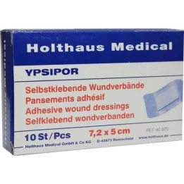 WUNDVERBAND Ypsipor αποστειρωμένο 5x7,2 cm, 10 τεμάχια