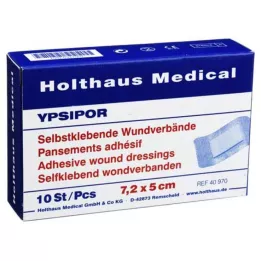 WUNDVERBAND Ypsipor αποστειρωμένο 5x7,2 cm, 10 τεμάχια