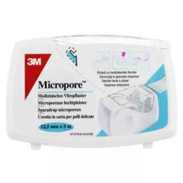 MICROPORE Φλις μπάλωμα 1,25 cmx5 w.Abr.1530NP-0SD, 1 τεμ
